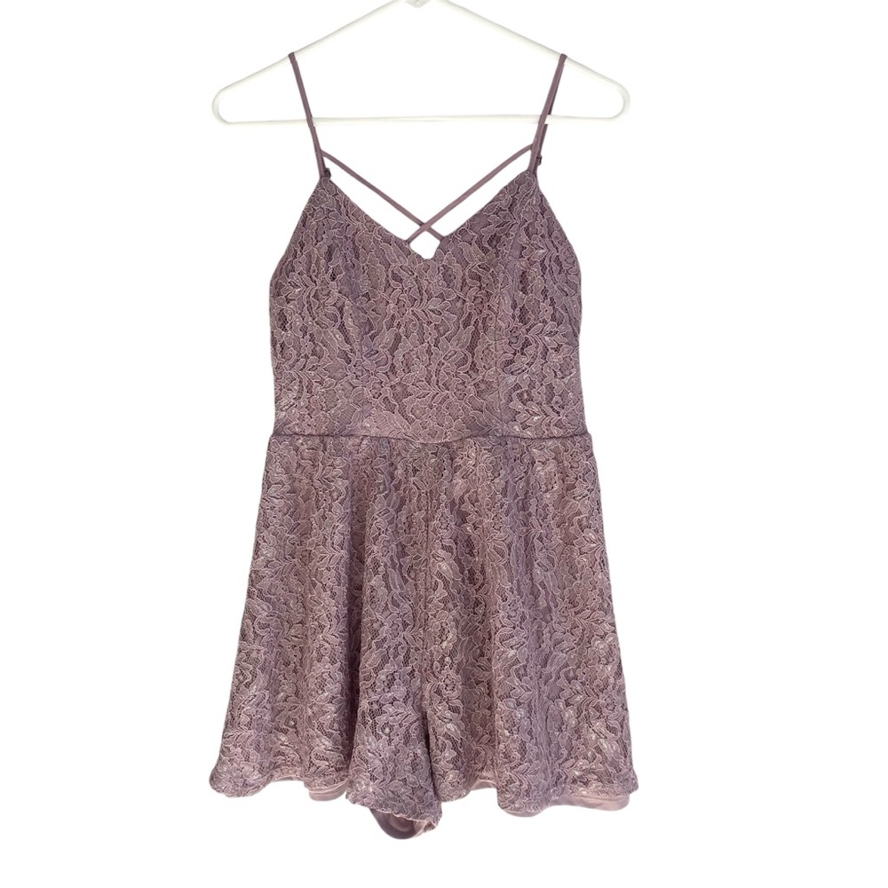 Xhilaration Lace Floral Romper